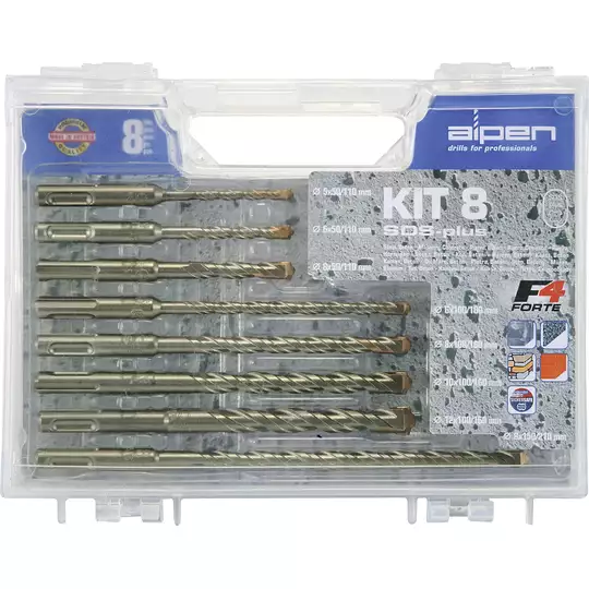 komplet wierteł SDS+ 8 szt. [KIT-8]