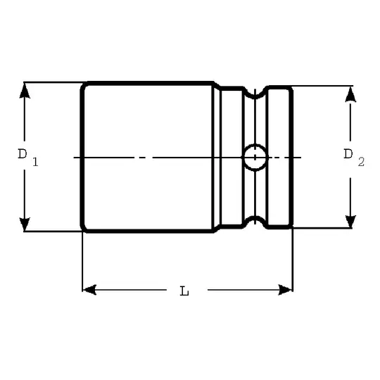 nasadka udarowa sześciokątna 3/8", rozmiar 12mm, Bahco [K7401M-12]