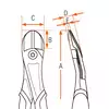 obcinak boczny odchylony ERGO 160mm [21HDG-160A]