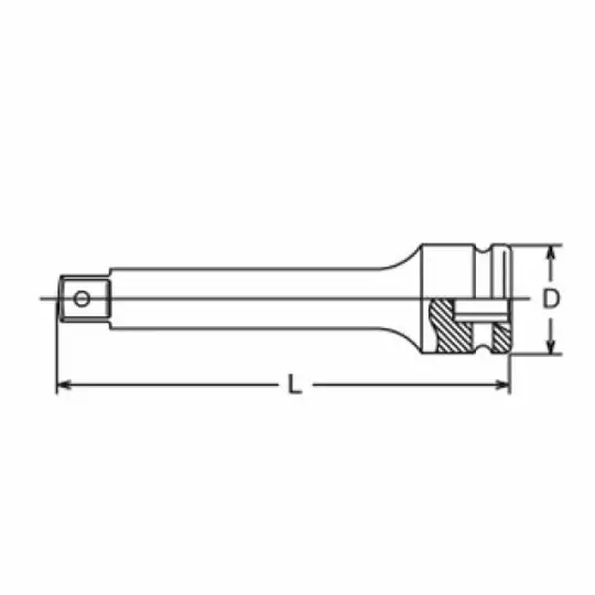 przedłużka udarowa 1" 250mm [K9560G-3]