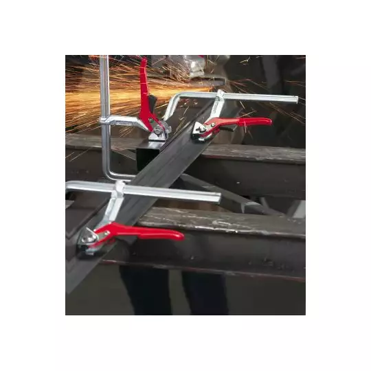 ścisk stalowy ślusarski dźwigniowy 200mm [GH20]