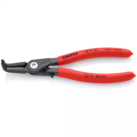 szczypce do pierścieni Segera wewnętrzne, kątowe 90º, zakres 3-10mm, KNIPEX [48 21 J01]