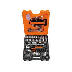 zestaw nasadek 1/4" i 1/2" oraz kluczy płasko-oczkowych, imbusowych i nasadowych, 108 szt. BAHCO [S108]