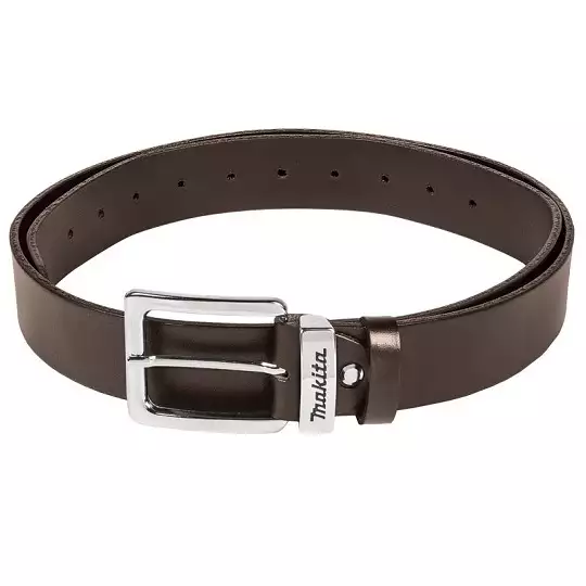 PASEK SKÓRZANY BRĄZOWY Z LOGO MAKITA [E-05387] ROZMIAR L