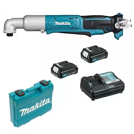 akumulatorowa kątowa wkrętarka udarowa 1/4", 12V max (10,8V) Makita [TL064DWAE] 2x2,0Ah, Li-Ion