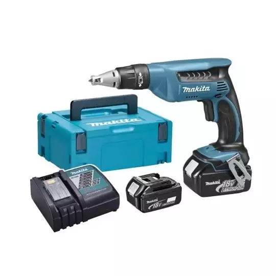 akumulatorowa wkrętarka do płyt G-K 18V Makita [DFS451RFJ] 2x3,0 Ah, Li-Ion