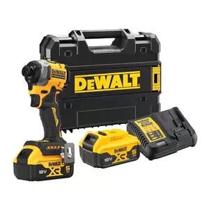 akumulatorowa zakrętarka udarowa 1/4" 18V XR DeWalt [DCF850P2T-QW] 2x5,0Ah, Li-Ion