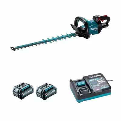 akumulatorowe nożyce do żywopłotu 40V max, długość ostrza 60 cm, Makita [UH008GD201] 2x2,5Ah, Li-Ion, XGT