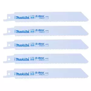 brzeszczoty bagnetowe do piły szablastej, bimetaliczne, do drewna i palet, 152mm, 10 zębów/cal, 5szt., Makita [B-31843]