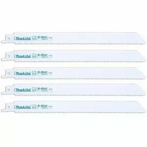 brzeszczoty bagnetowe do piły szablastej, bimetaliczne, do drewna i palet, 228mm, 10 zębów/cal, 5szt Makita [B-31859]