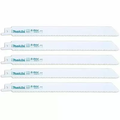 brzeszczoty bagnetowe do piły szablastej, bimetaliczne, do drewna i palet, 228mm, 10 zębów/cal, 5szt., Makita [B-31859]