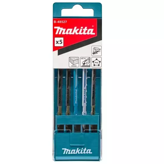 brzeszczoty do wyrzynarek do cięcia drewna, plastiku, sklejki i metalu, 5szt. Makita [B-48527]