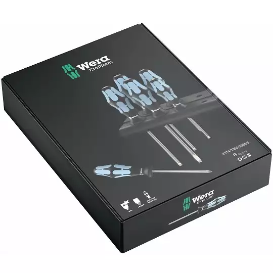 komplet 6 szt. wkrętaków ze stali nierdzewnej, Kraftform, WERA [05032063001]