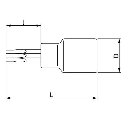 nasadka ręczna 1/2'' z końcówką TORX T30 Bahco [SB7809TORX-T30]