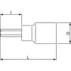 nasadka ręczna 1/2" z końcówką imbusową 6-kątną do śrub M4, Bahco [SB7809M-4]