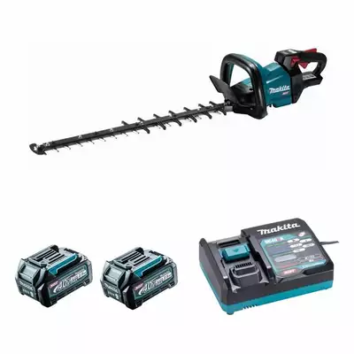 nożyce do żywopłotu akumulatorowe 40V max, długość ostrza 60 cm, Makita [UH006GD201] 2x2,5Ah, Li-Ion, XGT
