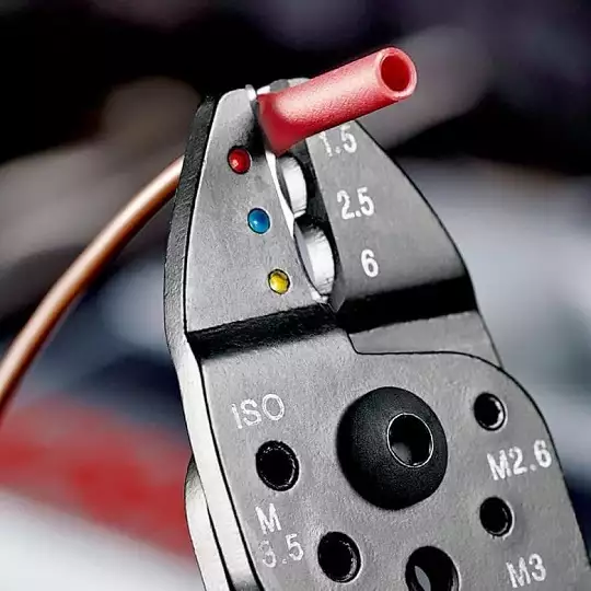 szczypce do zagniatania, zakres 0,5-6mm², Knipex [97 22 240]