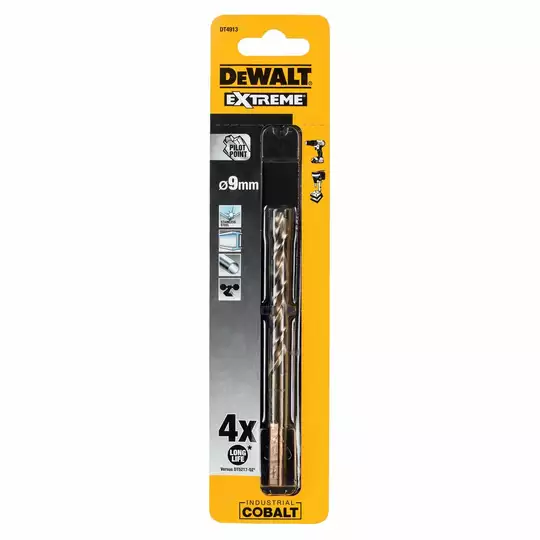 wiertło Cobaltowe do metalu HSS-Co Extreme, 9,0mm DeWalt [DT4913-QZ]