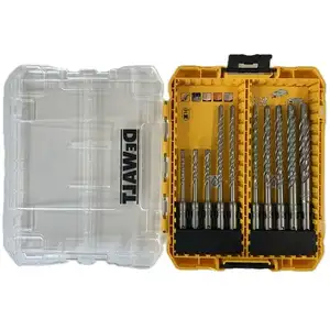 zestaw 10 szt. wierteł widiowych do betonu, SDS+, DeWALT [DT70752-QZ] MEDIUM TOUGH CASE+