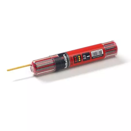 zestaw 10szt. wkładów do ołówka automatycznego HRD GRY Hultafors [650120] czerwone, grafitowe, żółte