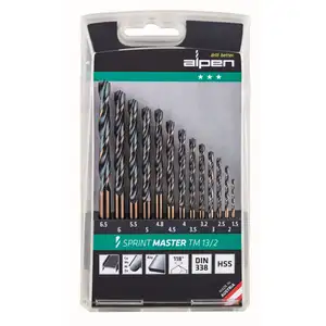 zestaw 13szt wierteł HSS do metalu, Sprint Master Alpen TM 13-2 [0000811101100]