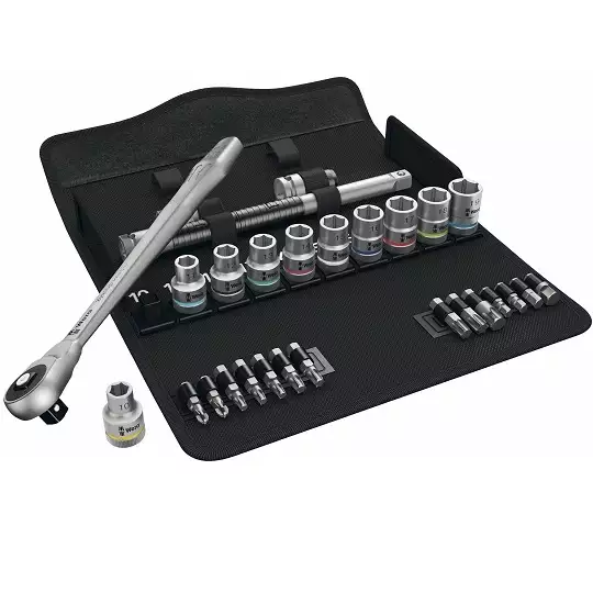 zestaw 28szt. kluczy nasadowych i bitów 1/2" 10-19mm Zyklop Metal 8100 SC 7 Wera [05004077001]