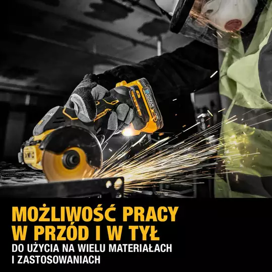 akumulatorowa pilarka tarczowa 76mm, 18V Li-lon, serii XR, DeWALT [DCS438N-XJ]