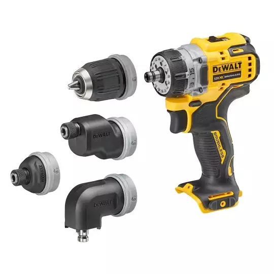 akumulatorowa wiertarko-wkrętarka z 4 wymiennymi głowicami, 12V XR DeWALT [DCD703NT-XJ] Li-Ion