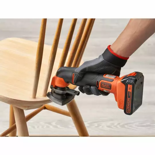 akumulatorowe narzędzie wielofunkcyjne 18V Li-Ion 1x2,0Ah BLACK+DECKER [BDCOS18D1K-QW] + 20 akcesoriów,