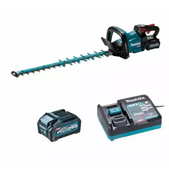 akumulatorowe nożyce do żywopłotu 40V max, długość ostrza 60 cm, Makita [UH008GM201] 2x4,0Ah, Li-Ion, XGT