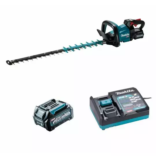 akumulatorowe nożyce do żywopłotu 40V max, długość ostrza 75 cm, Makita [UH005GD201] 2x2,5Ah, Li-Ion, XGT