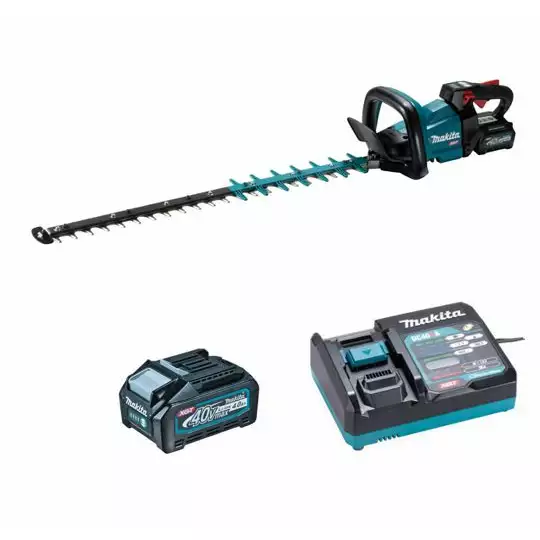 akumulatorowe nożyce do żywopłotu 40V max, długość ostrza 75 cm, Makita [UH005GM201] 2x4,0Ah, Li-Ion, XGT
