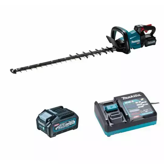 akumulatorowe nożyce do żywopłotu 40V max, długość ostrza 75 cm, Makita [UH007GM201] 2x4,0Ah, Li-Ion, XGT