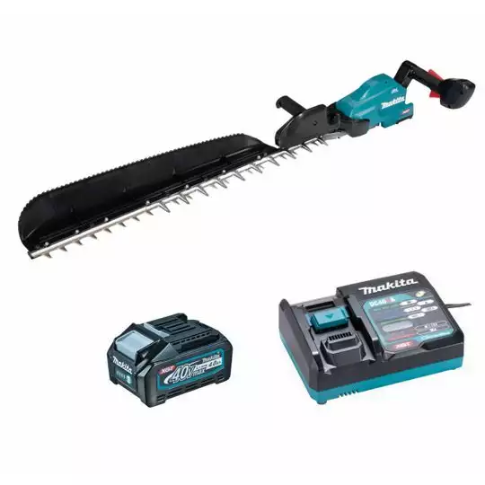akumulatorowe nożyce do żywopłotu z listwą na ścinki, 40V max, długość ostrza 75 cm, Makita [UH014GM101] 1x4,0Ah, Li-Ion, XGT