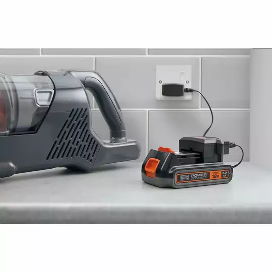 akumulatorowy odkurzacz pionowy 2w1, 18V, Black+Decker [BHFEA18D1-QW] 2,0Ah, Li-Ion