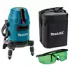 akumulatorowy, samopoziomujący laser krzyżowy z wiązką zieloną, 12V max, Makita [SK10GDZ] Li-Ion