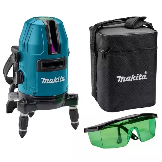 akumulatorowy, samopoziomujący laser krzyżowy z wiązką zieloną, 12V max, Makita [SK10GDZ] Li-Ion