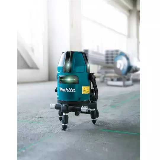 akumulatorowy, samopoziomujący laser wielowiązkowy z wiązką zieloną, 12V max, Makita [SK40GDZ] Li-Ion