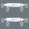 dźwignie / łyżki do opon rowerowych z 2 szt. końcówek 4 w1, Bicycle Set 15, Wera [05004182001]