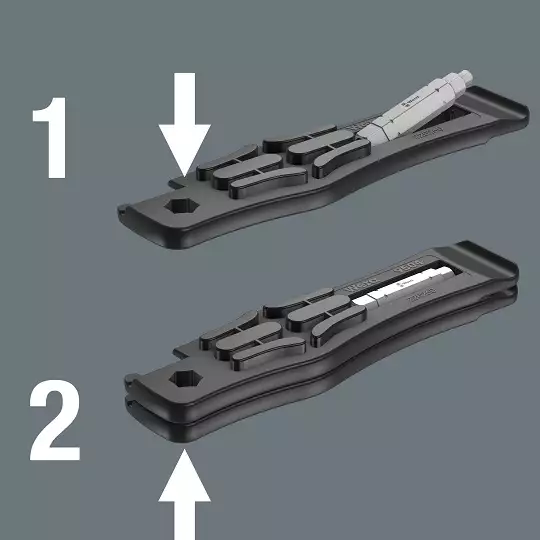 dźwignie / łyżki do opon rowerowych z 2 szt. końcówek 4 w1, Bicycle Set 15, Wera [05004182001]