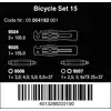 dźwignie / łyżki do opon rowerowych z 2 szt. końcówek 4 w1, Bicycle Set 15, Wera [05004182001]
