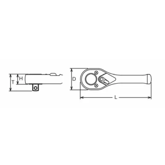 grzechotka ręczna 3/8" 110mm [3749S]