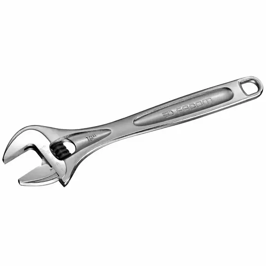 klucz nastawny szwedzki 456mm, rozstaw szczęk 53mm, Facom [113A.18C] chromowany
