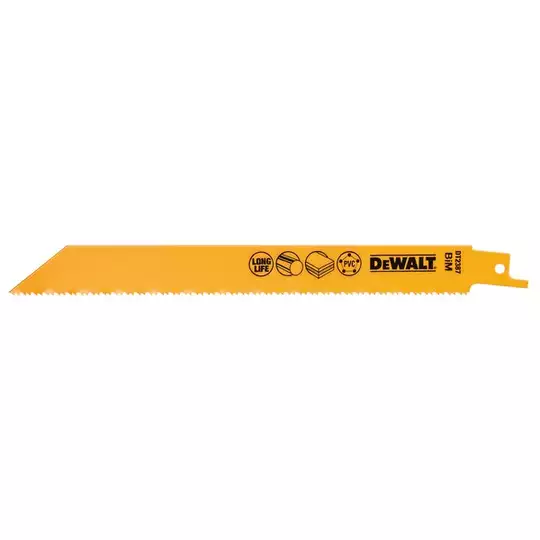 komplet 5 szt. brzeszczotów bagnetowych do plastiku 10/14Z, długość 203mm, DeWALT [DT2387-QZ]