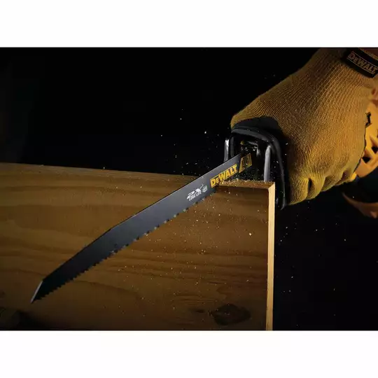 komplet 5 szt. brzeszczotów bagnetowych do szybkich, zgrubnych cięć drewna z gwoździami 305mm, DeWALT [DT2314L-QZ] (1)