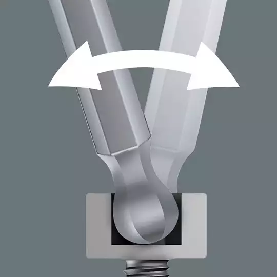 końcówka imbusowa z kulką 1/4" do wkrętów z gniazdem sześciokątnym, rozmiar 3x89mm, 842/4 WERA [05059680001]