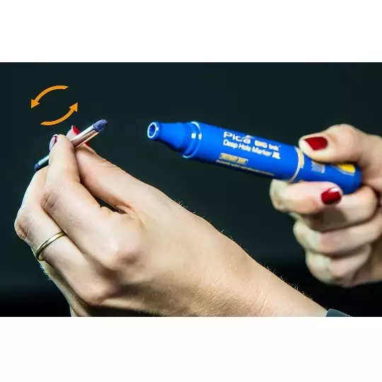 marker czarny XL do głębokich otworów 2mm, BIG Ink Pica [170/46]