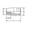 nasadka udarowa dwunastokątna 1/2" rozmiar 3/8", Koken [14405A 3/8"]