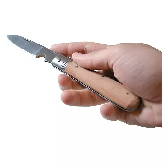 nóż monterski dla elektryka 4001/CR HESSE KG [480605] z rękojeścią drewnianą