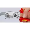 nożyce do cięcia kabli 200mm w izolacji VDE Knipex [95 16 200] rękojeści dwukomponentowe